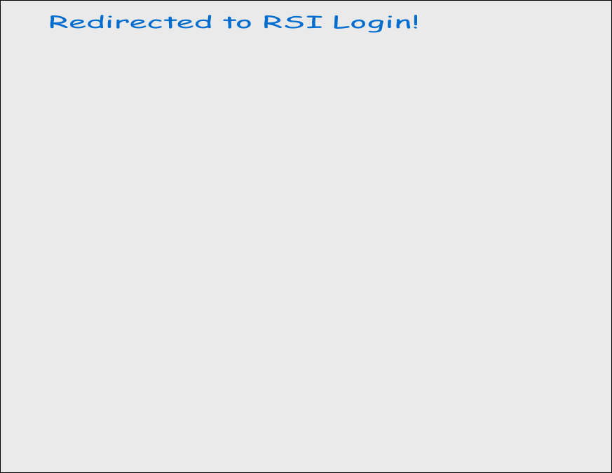 Redirected to RSI Login!
